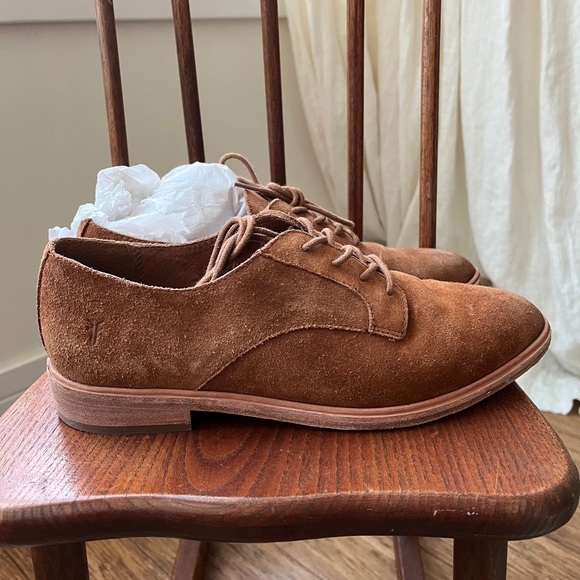 Frye Emory Oxfords Nutmeg Suede 7 - Picture 2 of 10
